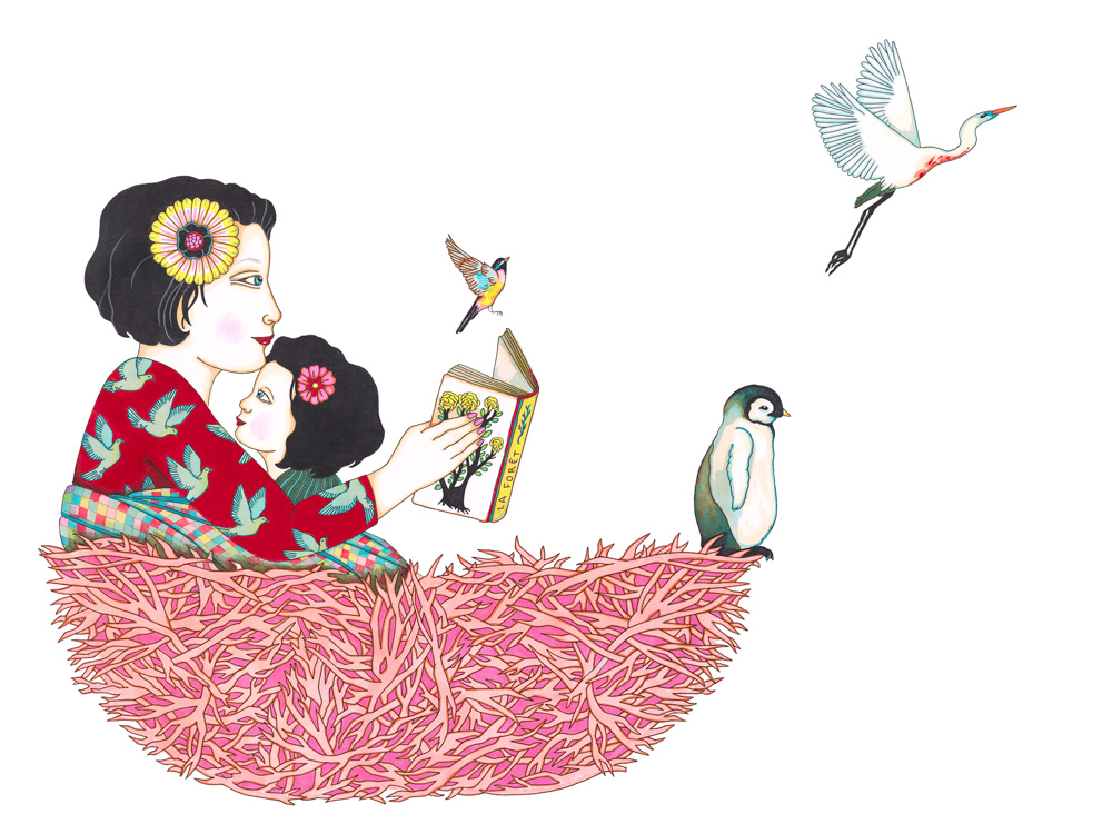 02_nid - Illustrations du livre Ma mère. Editions Thierry Magnier_2015
